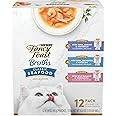 Purina Fancy Feast Lickable Wet Cat Food Broth Complement Classics Collection Variety Pack - (Pack of 12) 1.4 oz. Pouches