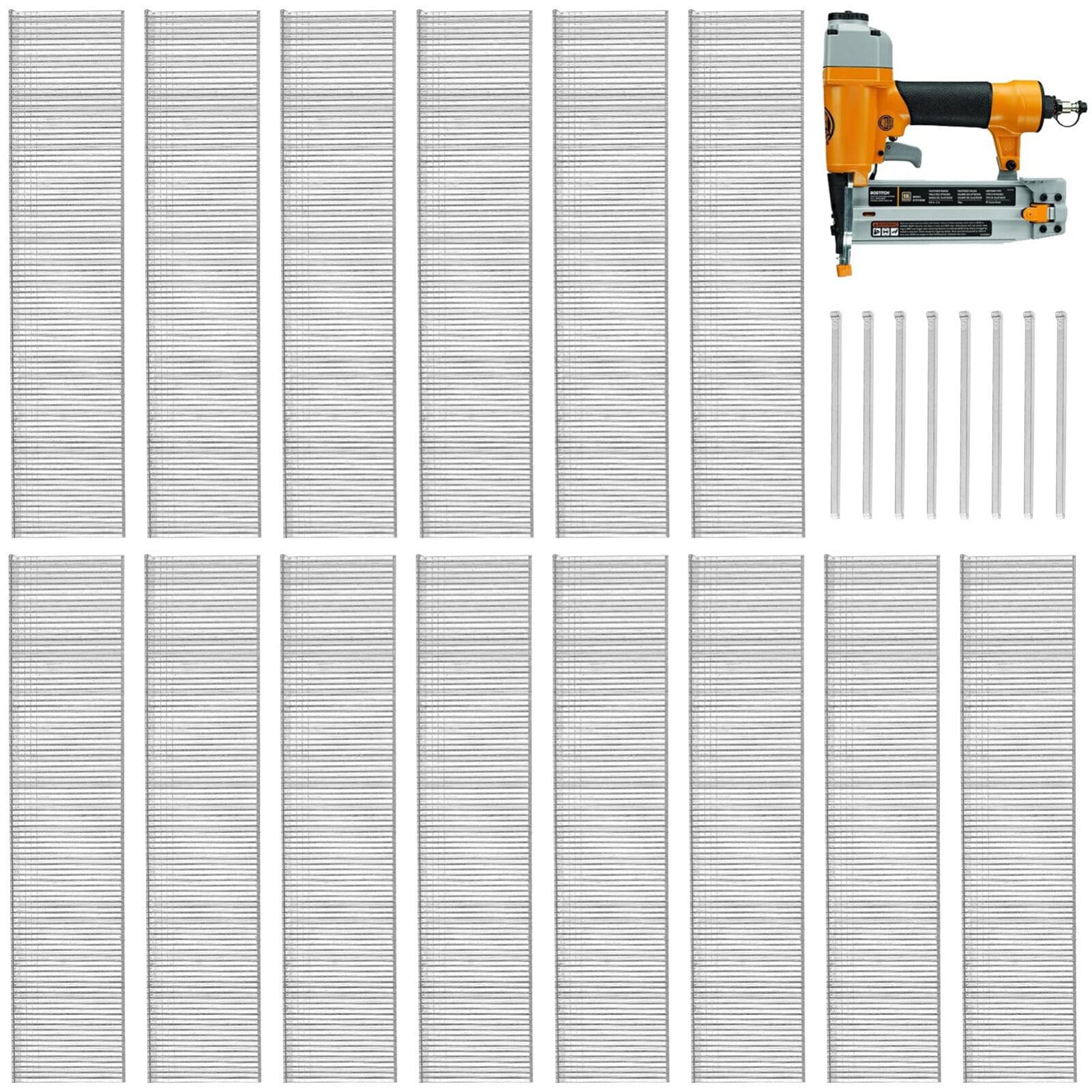 Gatuida 18 Gauge Brad Nails: Stainless Steel 18ga Brad Nails 5000pcs F25 Nails for Pneumatic, Electric Brad Nailer Finishing Nails for Assembly Repairing Molding