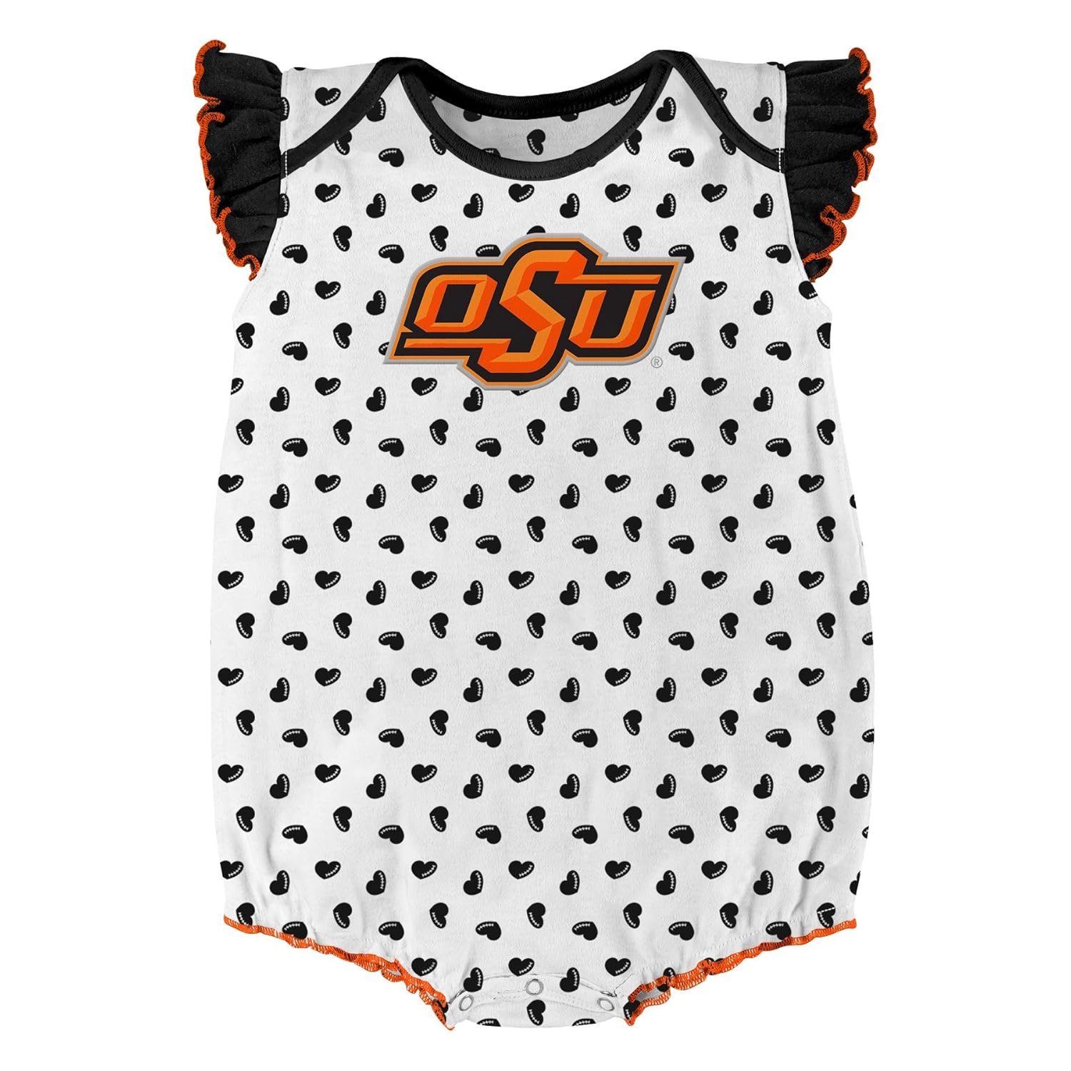 NCAA by Outerstuff NCAA boys Heart Fan 2 Piece Onesie Set