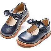 Kolan Todder Little Girls Oxford Shoes Mary Jane T-Strap School Uniform Party Dress Flat Shoes