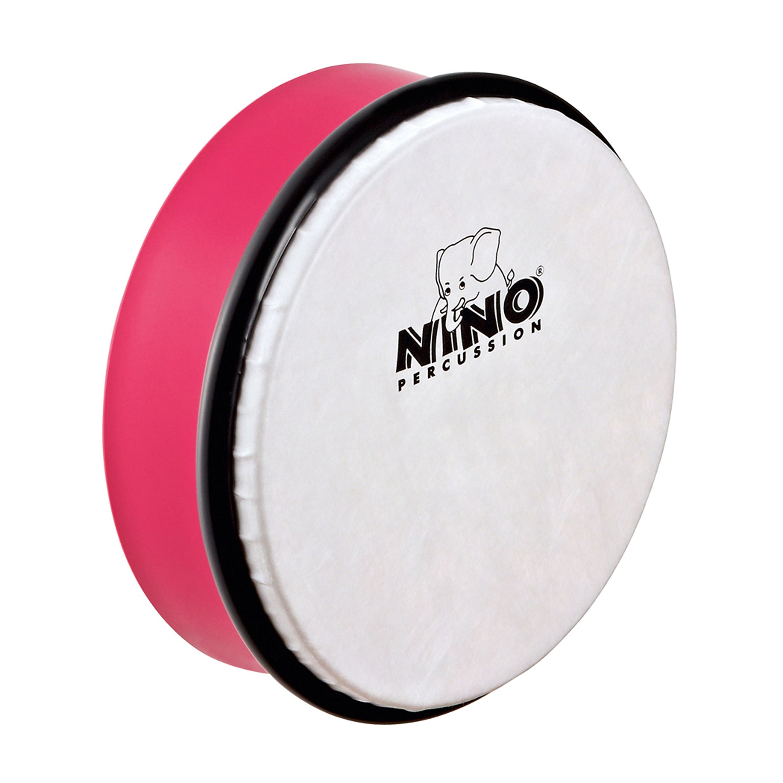 Nino Percussion Hand Drum Instrument - Small Hand drum for Children from 3 Years - Diameter 6 inch (ca. 15 cm) - Plastic, Pink (NINO4SP)