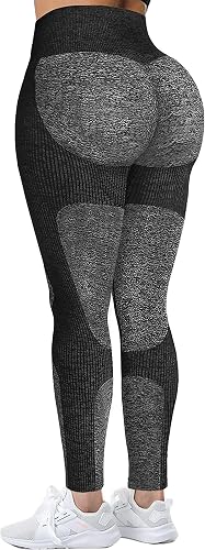 Womens High Waisted Seamless Leggings 