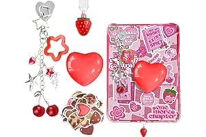 JINGSEN Cute Charms Set for Kindle,Including Dust Plug Charm Type C,USB C,Star Grip Holder,Bling Keychains with Hook,Charms C