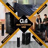 G4GADGET 2 Pack 400mm x 150m Premium Black Pallet Shrink Wrap 17µm view 7