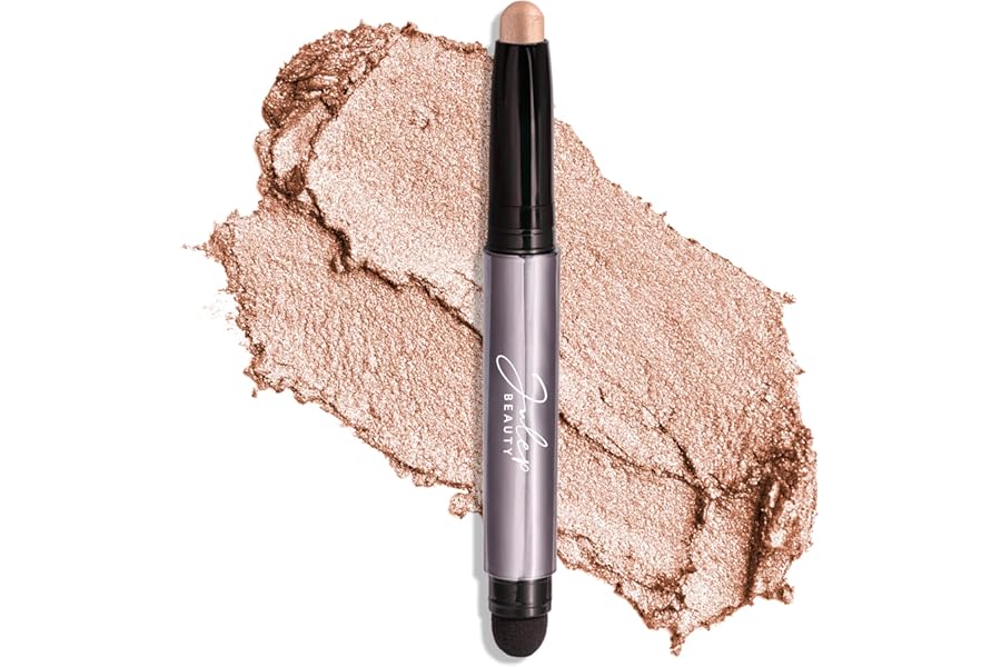 Julep Eyeshadow 101 Cream-to-Powder Waterproof Shadow Stick – Champagne Shimmer – Long-Lasting, Crease-Proof, Medium Golden-Beige Shimmer Cream Eyeshadow with Built-in Smudger