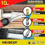 YOKOCUT HSS Hex Shank Drill Bit Set Titanium 1.5-5mm Quick Change + Step Bit view 2