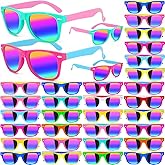 Oleitodh 60 Pack Kids Sunglasses Party Favors, Kid's Neon Sunglasses Bulk, Childrens Sun Glasses Boys Girls Pack for Goody Bag Fillers Summer Beach Pool Birthday Party Supplies