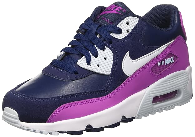 Nike Mädchen Air Max 90 Ltr Gs Fitnessschuhe Blu/Viola