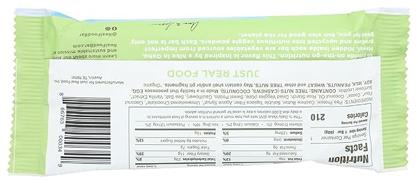 REAL FOOD BAR, BAR PROTEIN CHOCOLATE SEA SALT, 2.12 OUNCE
