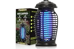 Florarich Bug Zapper for Outdoor Indoor, 4200V High Powered Waterproof Electronic Mosquito Zapper, Insect Killer Mosquito Tra