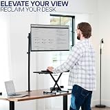 VIVO STAND-V011 Extra Tall Single Monitor Desk Mount 39 in Pole 22 lb view 9