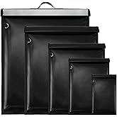 Bellamei 5 Pack Faraday Bags, Large Faraday Bag Emp Proof with Handle, Anti Tracking Faraday Cage for Phones & Laptops & Tablets & Radio & Car Keys, Fireproof & Waterproof Faraday Key Fob Protector