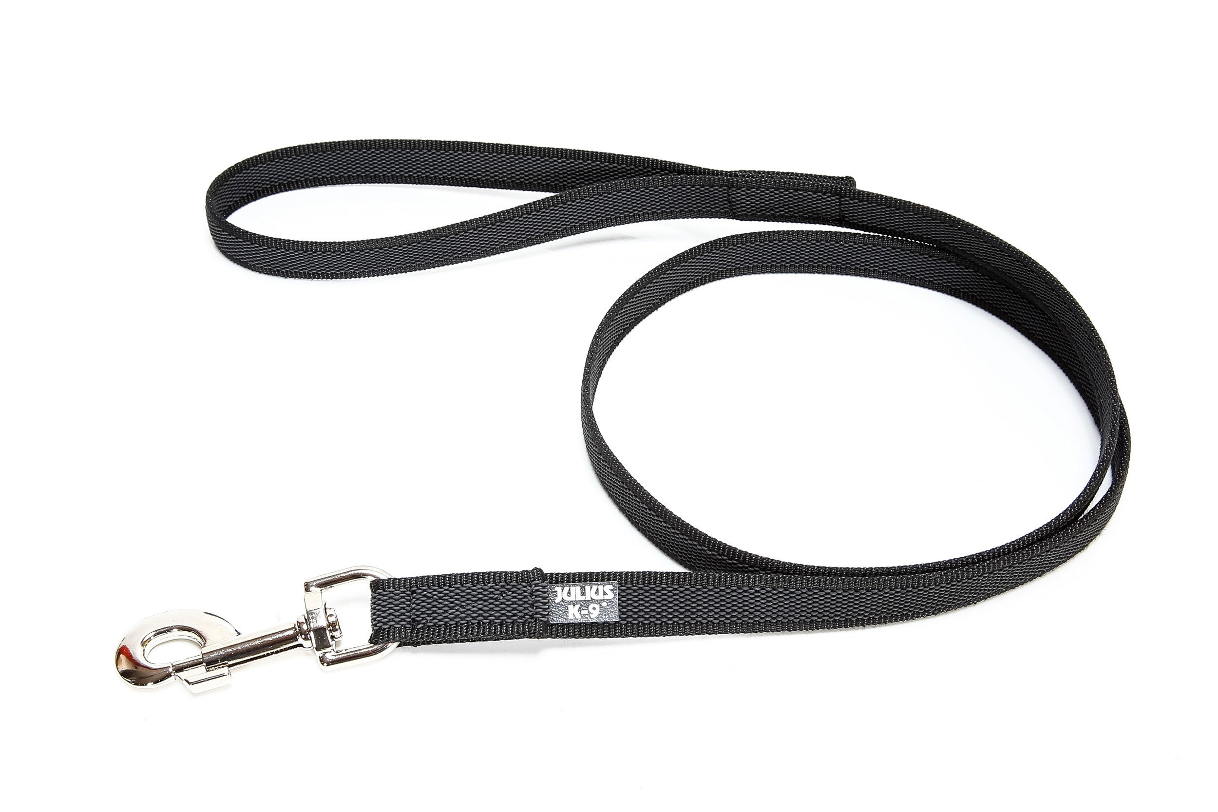 Color & Gray Super-Grip Leash with Handle, 14 mm x 2 m, Black-Gray