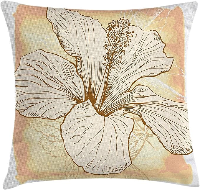 Funda de cojín con diseño Floral, tamaño Grande, pétalos de Flores de
