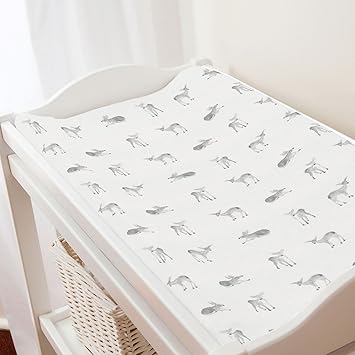 silver changing table