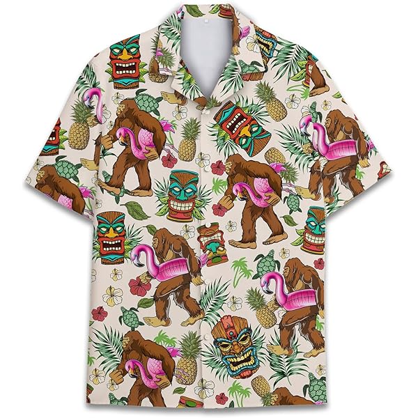 Camicia Hawaiana Di Topolino E I Suoi Amici, Camicia Di Personaggi Del Film Animato In 3D - Foto 9