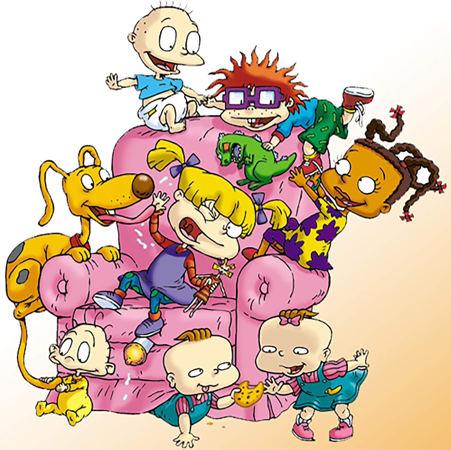 Rugrats Iron On Transfer for T-Shirts & Other Light and Dark Color Fabrics #2 Divine Bovinity (Dark Color Fabric Iron On Transfer)