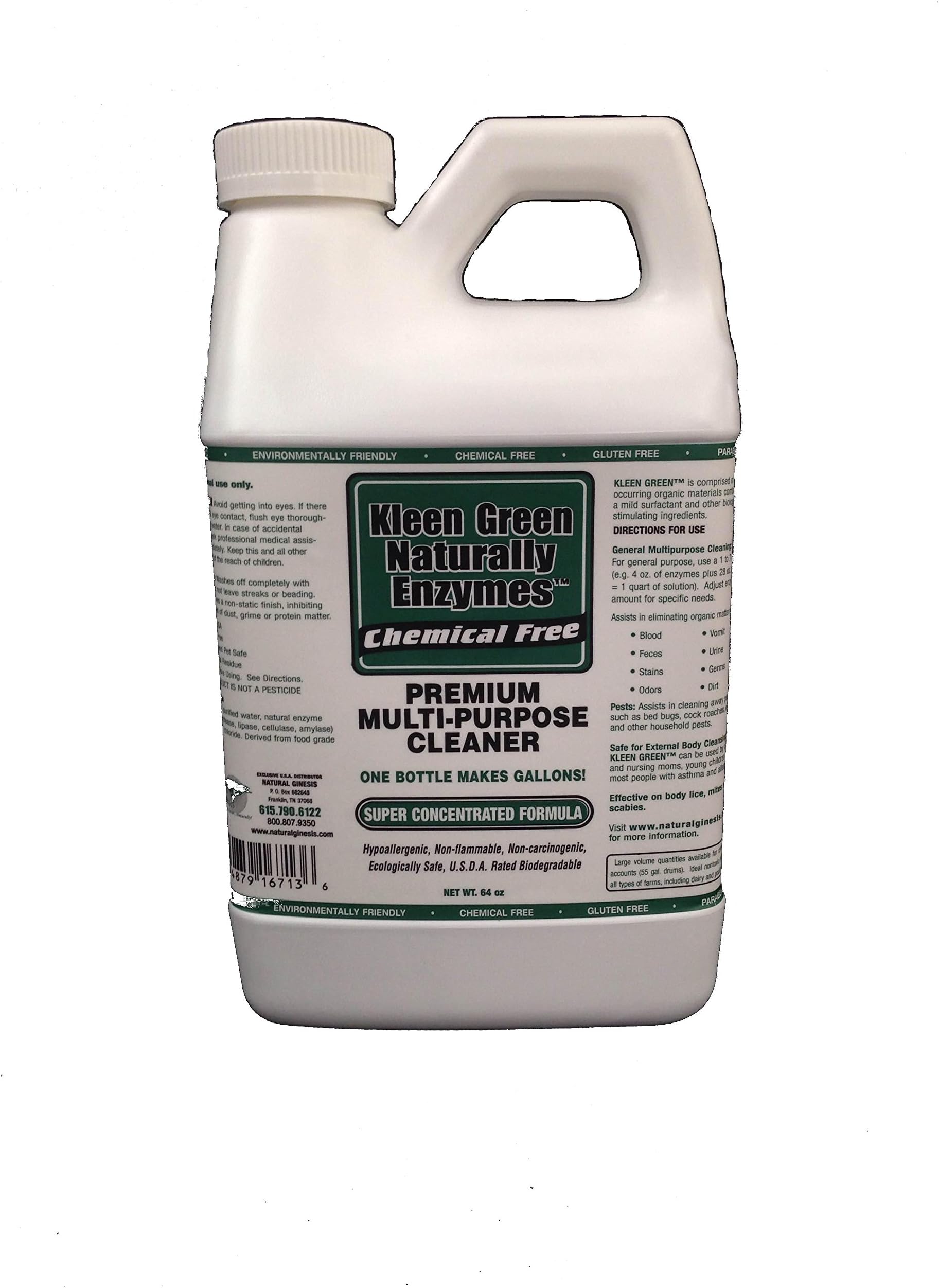 Kleen Green Naturally - 64 oz Concentrated Formula