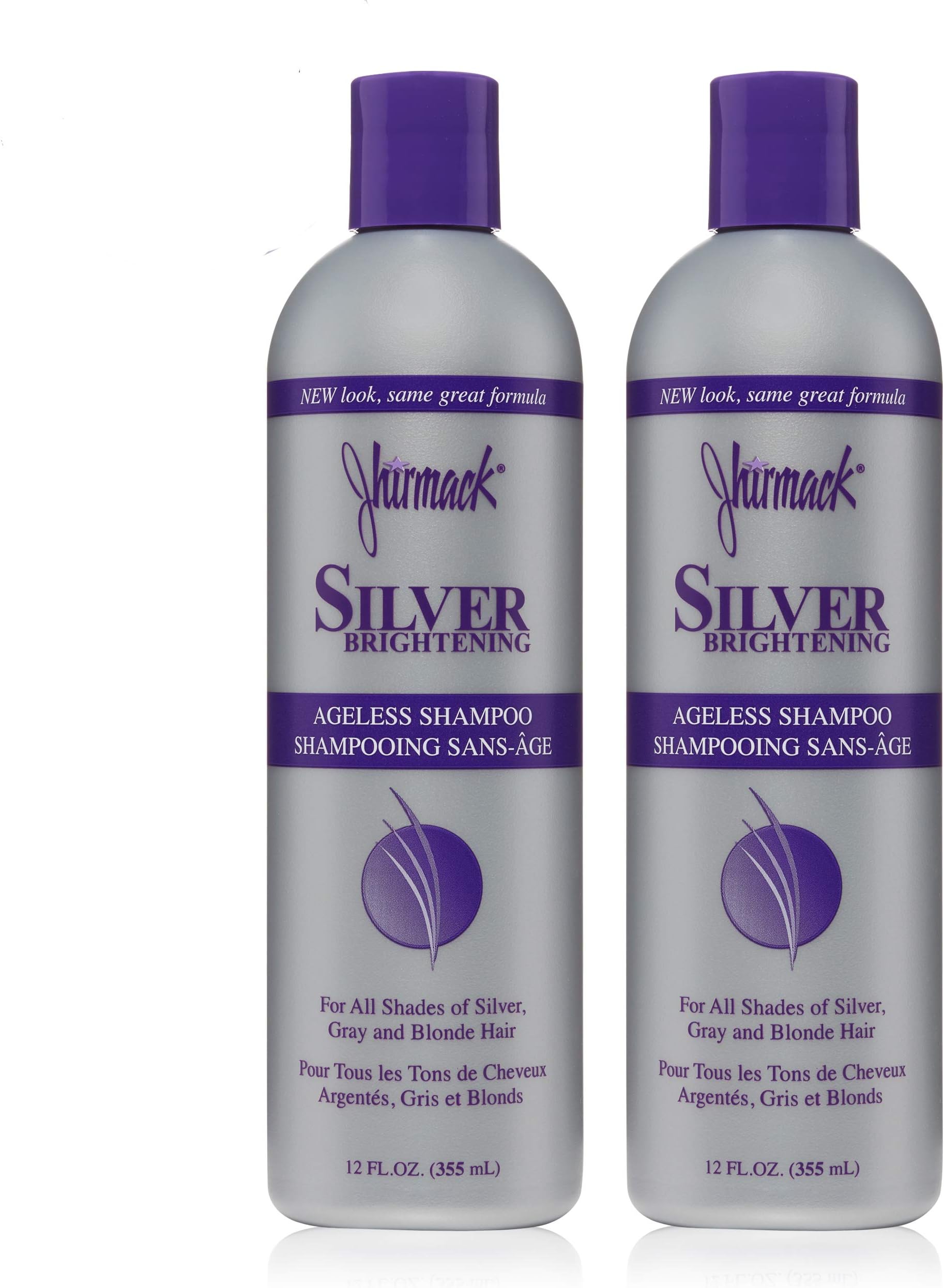 Jhirmack Silver Plus Ageless Shampoo 12 Fl oz (Pack of 2)