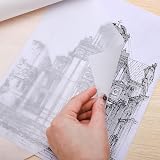 WSICSE Sketching & Tracing Paper Roll 45cm x 50m White Translucent view 3