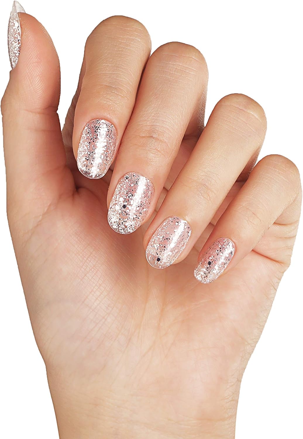 Bluesky Gel Nail Polish, Aurora BSH014, Silver Glitter, UV/LED Soak-Off Gel Polish, Long Lasting, Chip Resistant, 10ml - Image 4