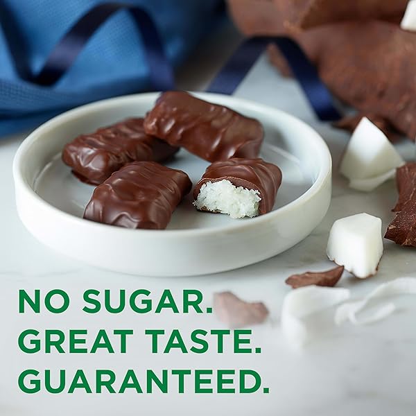 RUSSELL STOVER SUGAR FREE COCONUT IN CHOCOLATE CANDY, 5 OZ. BAG