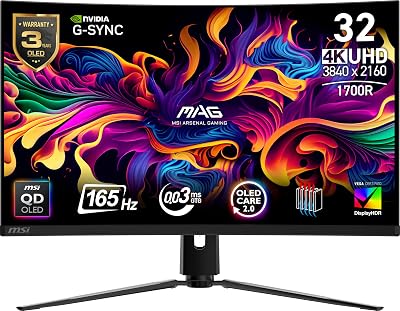 MSI MAG 321CUP 31.5 inch UHD Curved Gaming Monitor 160 Hz 1ms VA