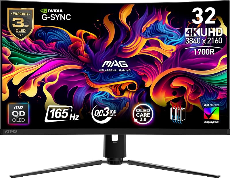 MSI MAG 321CUP 31.5 inch UHD Curved Gaming Monitor 160 Hz 1ms VA