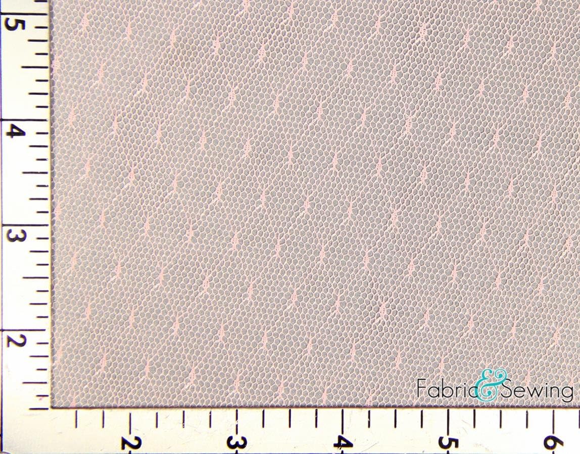 Light Pink Polka Dot Mesh Fabric 2 Way Stretch Nylon 1 Oz 54-56"