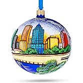 Tampa, Florida, USA Glass Ball Christmas Ornament 4 Inches