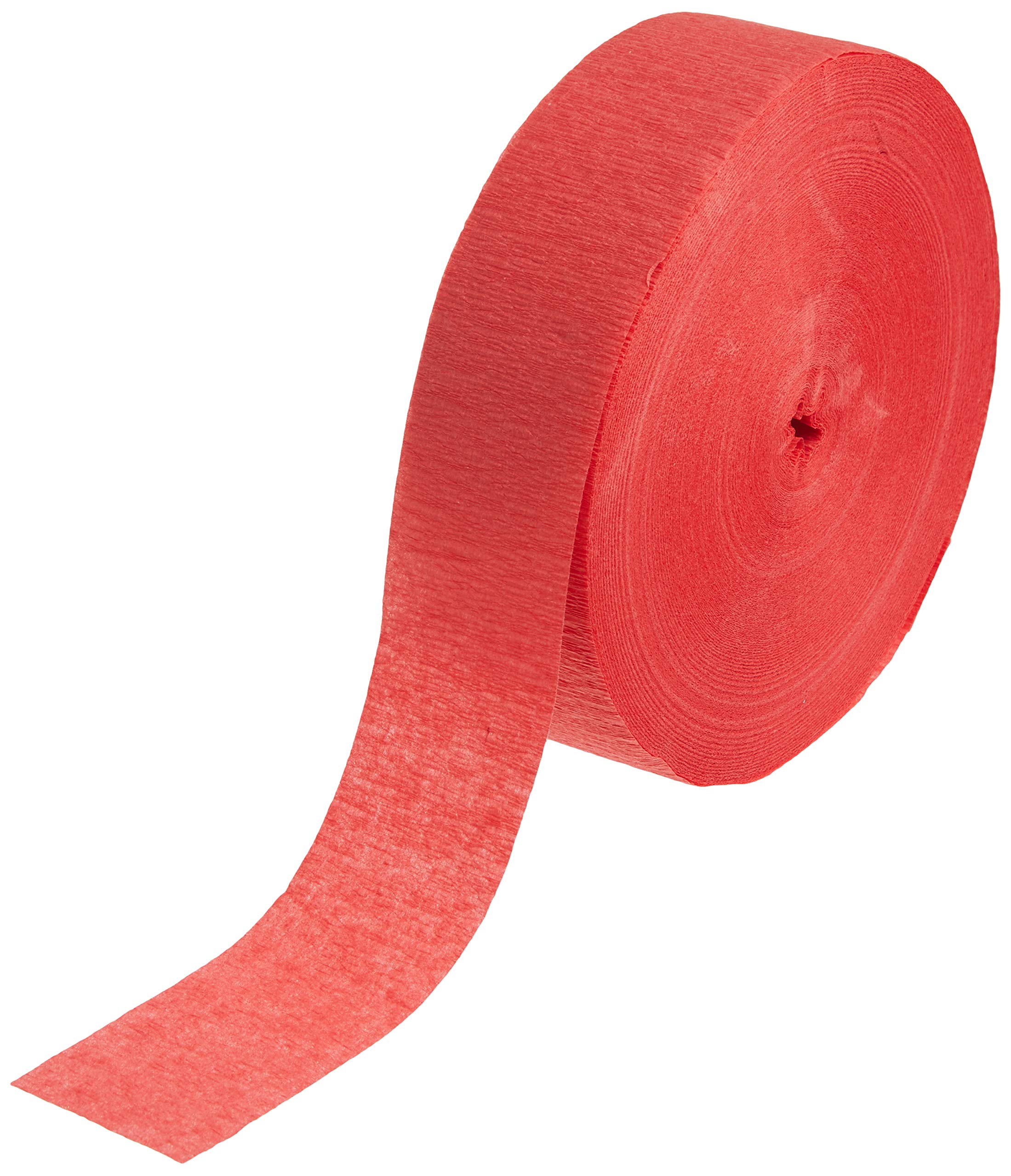 Amscan Jumbo Roll Party Crepe Streamer | Apple Red | 500&amp;#39; | Party Decor -