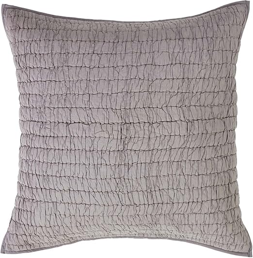 Amazon Com Vhc Brands Rochelle Grey Quilted Euro Sham 26x26 Home