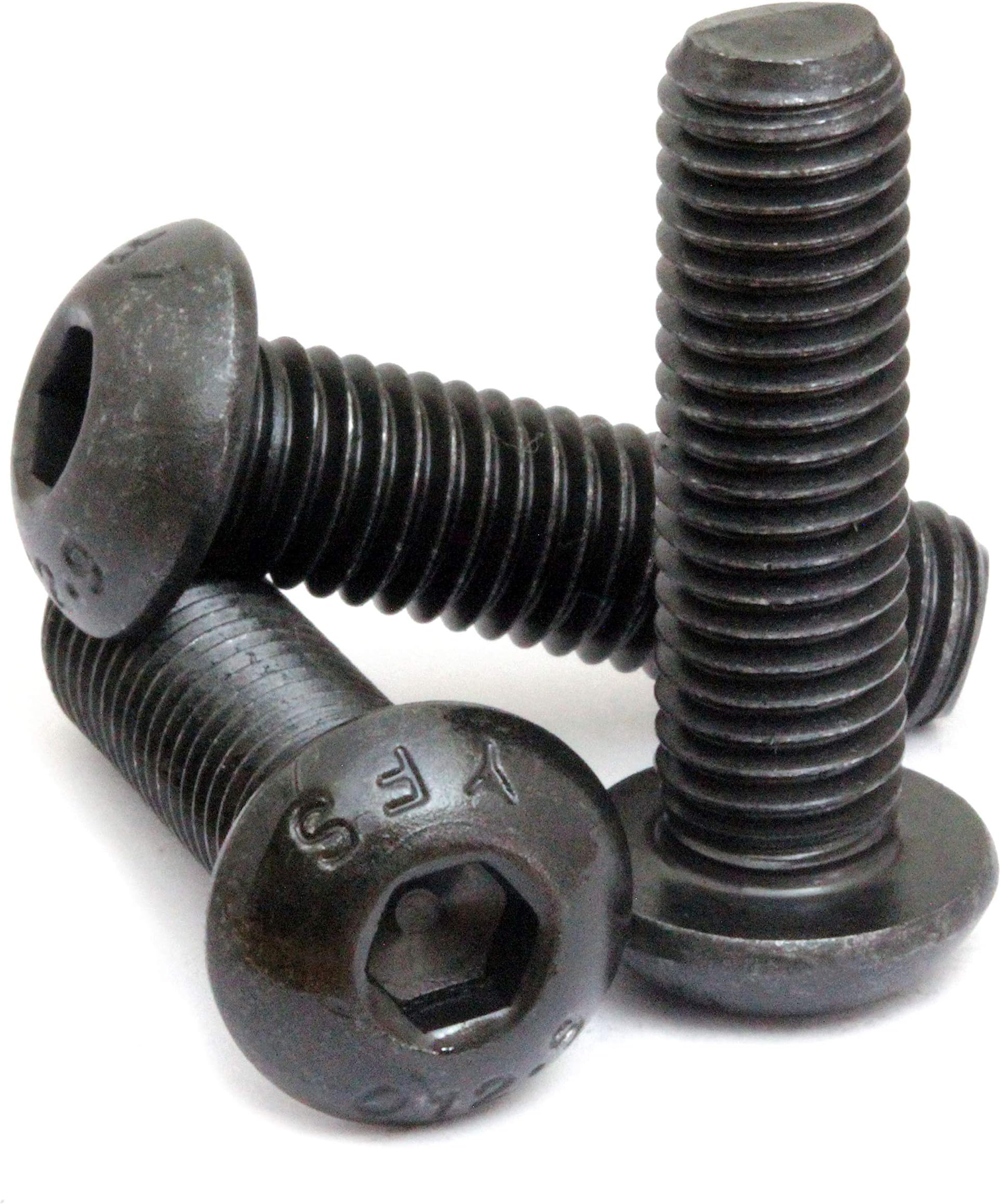 #5-40 Button Head Socket Caps Screws, Alloy Steel w/Thermal Black Oxide, Inch/SAE Coarse Thread - MonsterBolts (20, 0.5 in. (1/2"))