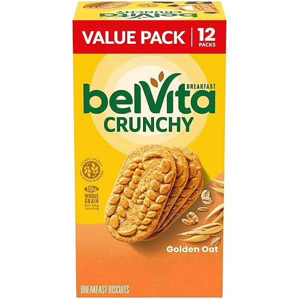 BELVITA BREAKFAST BARS BISCUITS, GOLDEN OAT, VALUE PACK,...