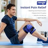 NEWGO Knee Ice Pack Wrap Full Coverage Gel Cold Therapy Adjustable view 5