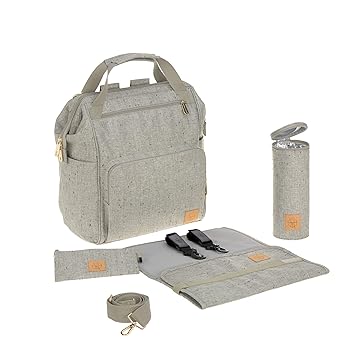 LÄSSIG Baby Wickelrucksack Wickeltasche Stylische Tasche inkl. Wickelzubehör / Goldie Backpack