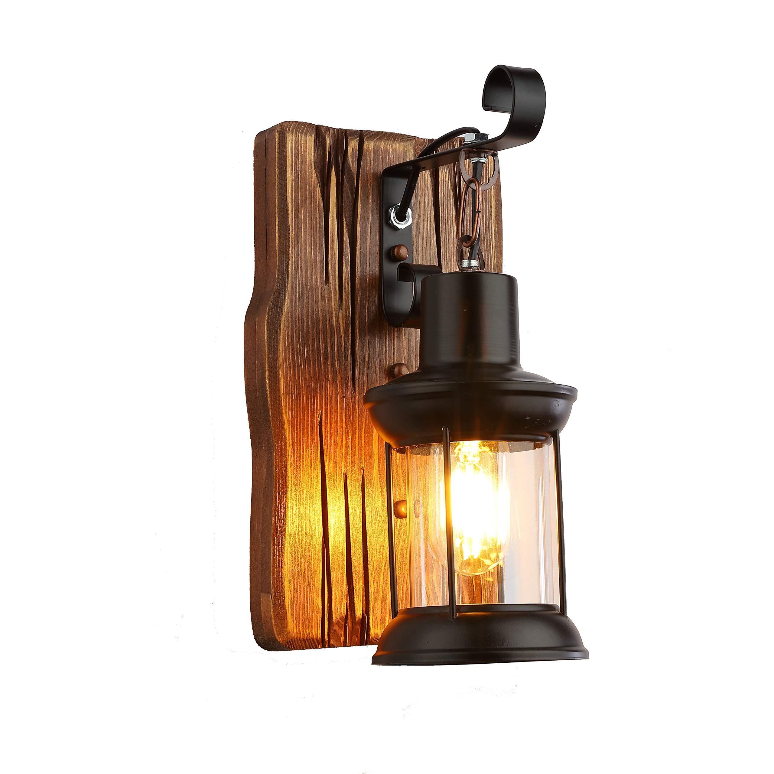 Single Head Industrial Vintage Retro Wooden Metal Painting Color Wall lamp for The Home/Hotel/Corridor Decorate Wall Light