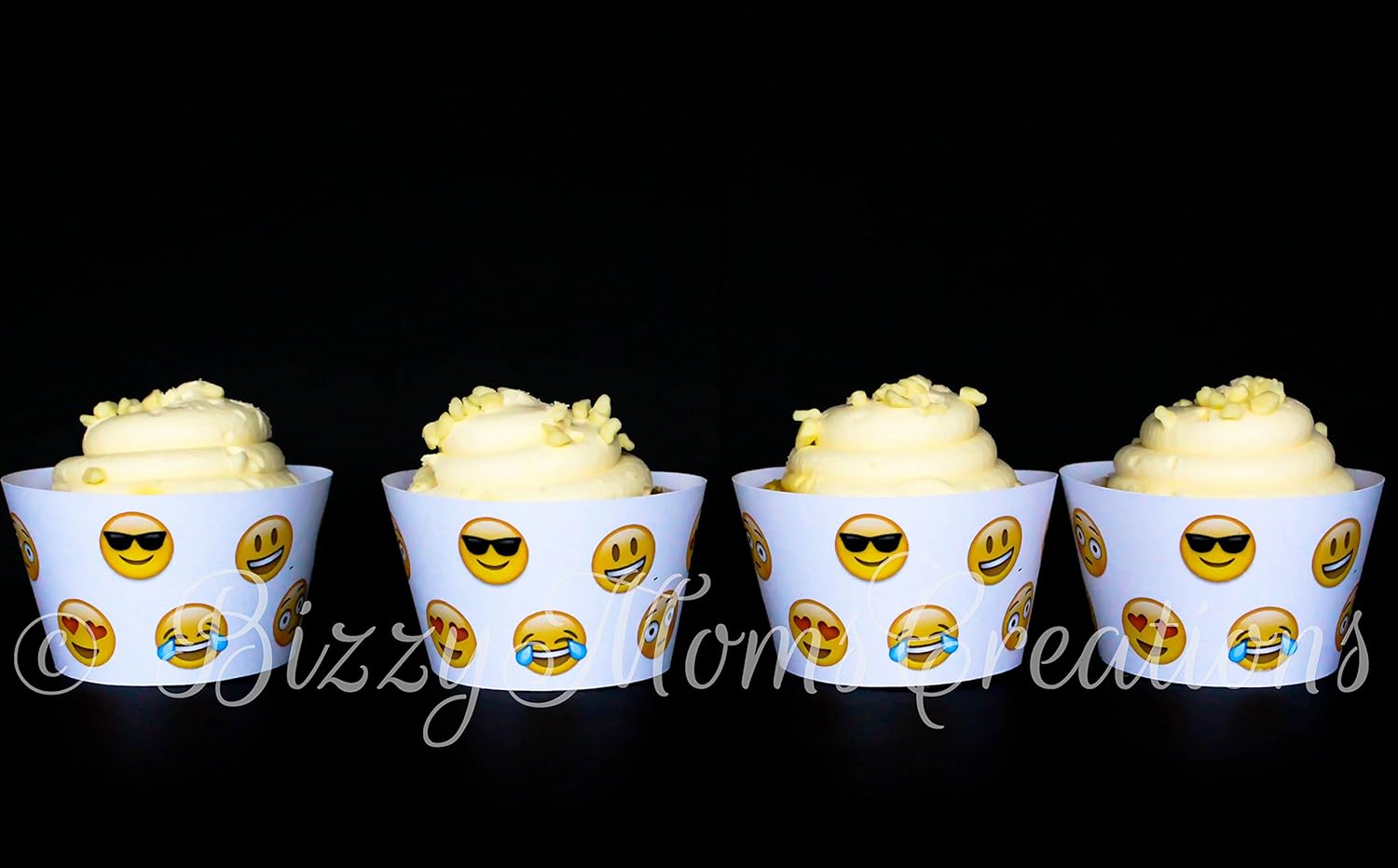 Amazon Com Emoji Cupcake Wrappers Party Wedding Birthday