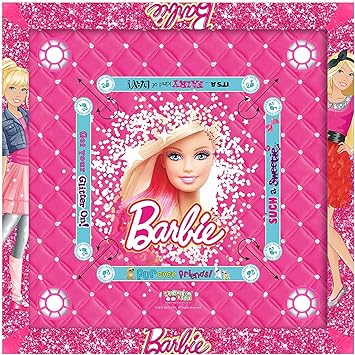 Barbie Gencliq Kids Carrom Board (Multicolour, 20x20 Inches)