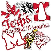 Desert Cactus University of Maryland Sticker Terrapins UMD Terps Vinyl Decals Laptop Water Bottle Car Type 2 (T2 Vintage 3)