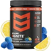 MTN OPS Ignite Energy Powder, Zero Sugar, Blue Raspberry Lemonade | Sugar Free, 200mg Caffeine, Nootropic Blend for Energy, Focus &amp; Endurance, L Arginine &amp; L Citrulline
