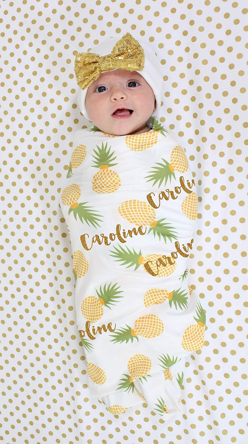 personalized swaddle set