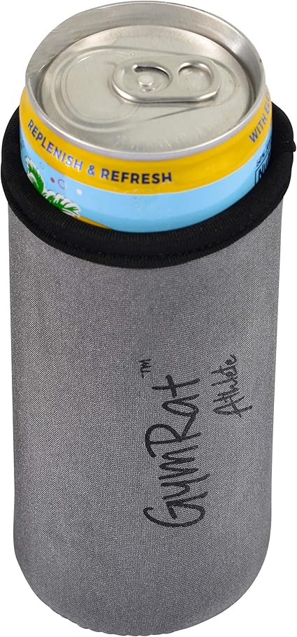 Amazon 缶とボトル用スリム缶クーラー 12オンス グレー スリム断熱ネオプレン缶スリーブ 飲み物を冷たく保ちます 強化ステッチでスリムドリンクに最適 新品 Gymrat 弁当箱 水筒