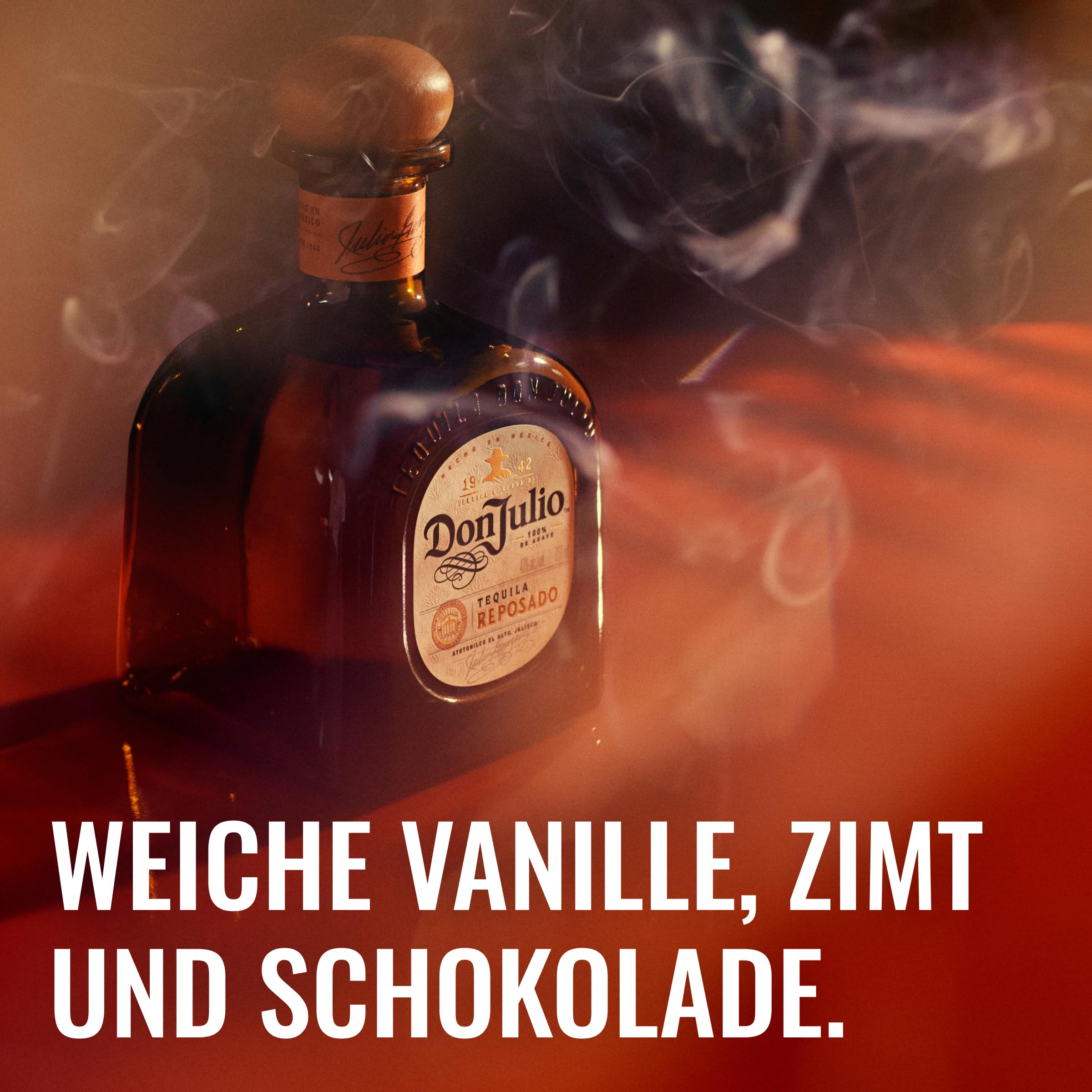 Don Julio Reposado, Premium Tequila aus Jalisco, Mexiko, 100 % blaue Agave, 8 Monate im Eichenfass gereift, pur, als Paloma- und Margarita-Cocktail, 38 % Vol, Einzelflasche, 700 ml 5
