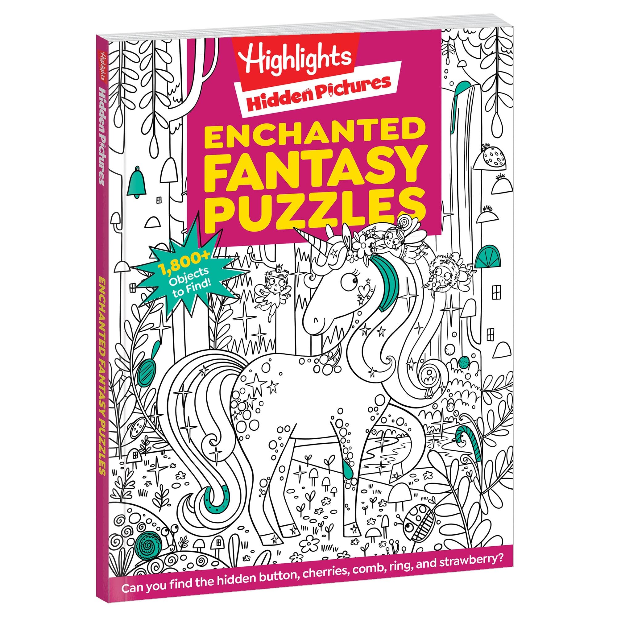 Enchanted Fantasy Puzzles: Find Over 1,800 Hidden Objects within this Fairy Tale Puzzle Book with Dragons, Fairies and Magical Creatures (Highlights Hidden Pictures)
