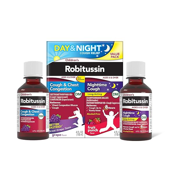 CHILDREN’S ROBITUSSIN DM DAY AND NIGHT COUGH RELIEF...