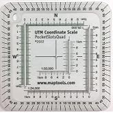 MapTools Pocket Sized UTM Slot Tool - 90&deg; Quads