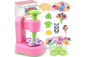 Nicella Fabric Flower Bouquets Toys,Flower Making Kit-DIY Craft Kits Toys for Kids,DIY Build Your Flowers Bouquet, Arts and Crafts for 3 4 5 6 7 8+Year Old Girl Birthday Gifts Ideas