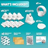 BooBoo Baby Magnetic Child Safety Cupboard Locks x4 + Key UK Award-Winning Brand view 2