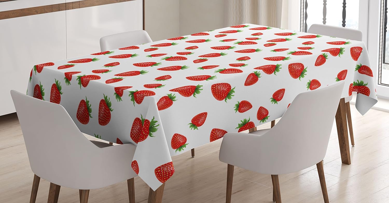 Best strawberry party table cloth